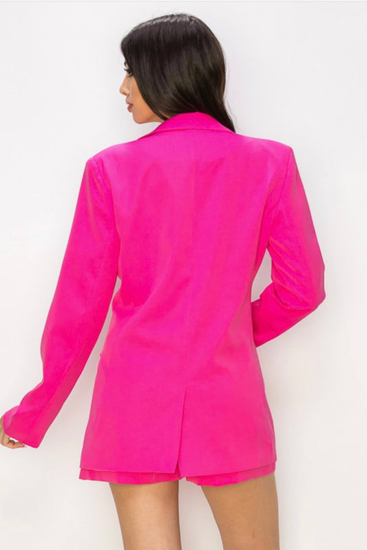 DIANA BLAZER AND SHORT SET IN PINK